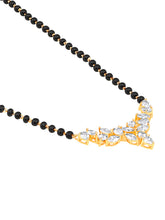 Leafy Radiance Rose Gold CZ Mangalsutra