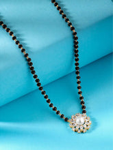 Floral Harmony CZ Pearl Mangalsutra