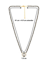 Floral Harmony CZ Pearl Mangalsutra