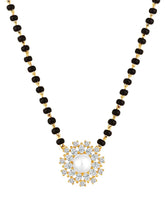 Floral Harmony CZ Pearl Mangalsutra