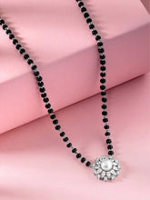 Floral Harmony CZ Pearl Mangalsutra