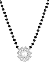 Floral Harmony CZ Pearl Mangalsutra