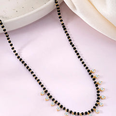 CZ Charm Beaded Chain Mangalsutra