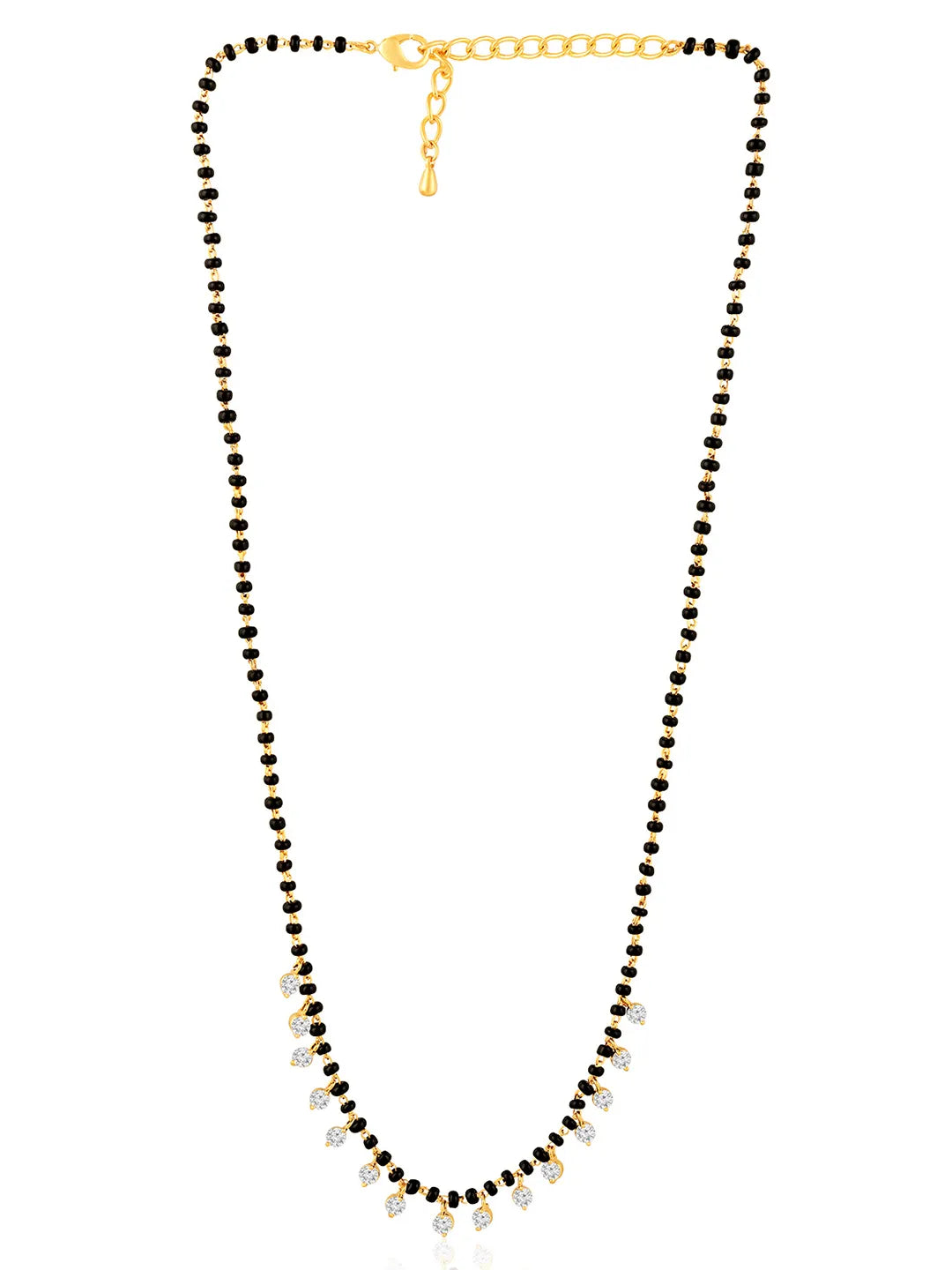 CZ Charm Beaded Chain Mangalsutra