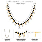 CZ Charm Beaded Chain Mangalsutra