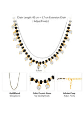 CZ Charm Beaded Chain Mangalsutra