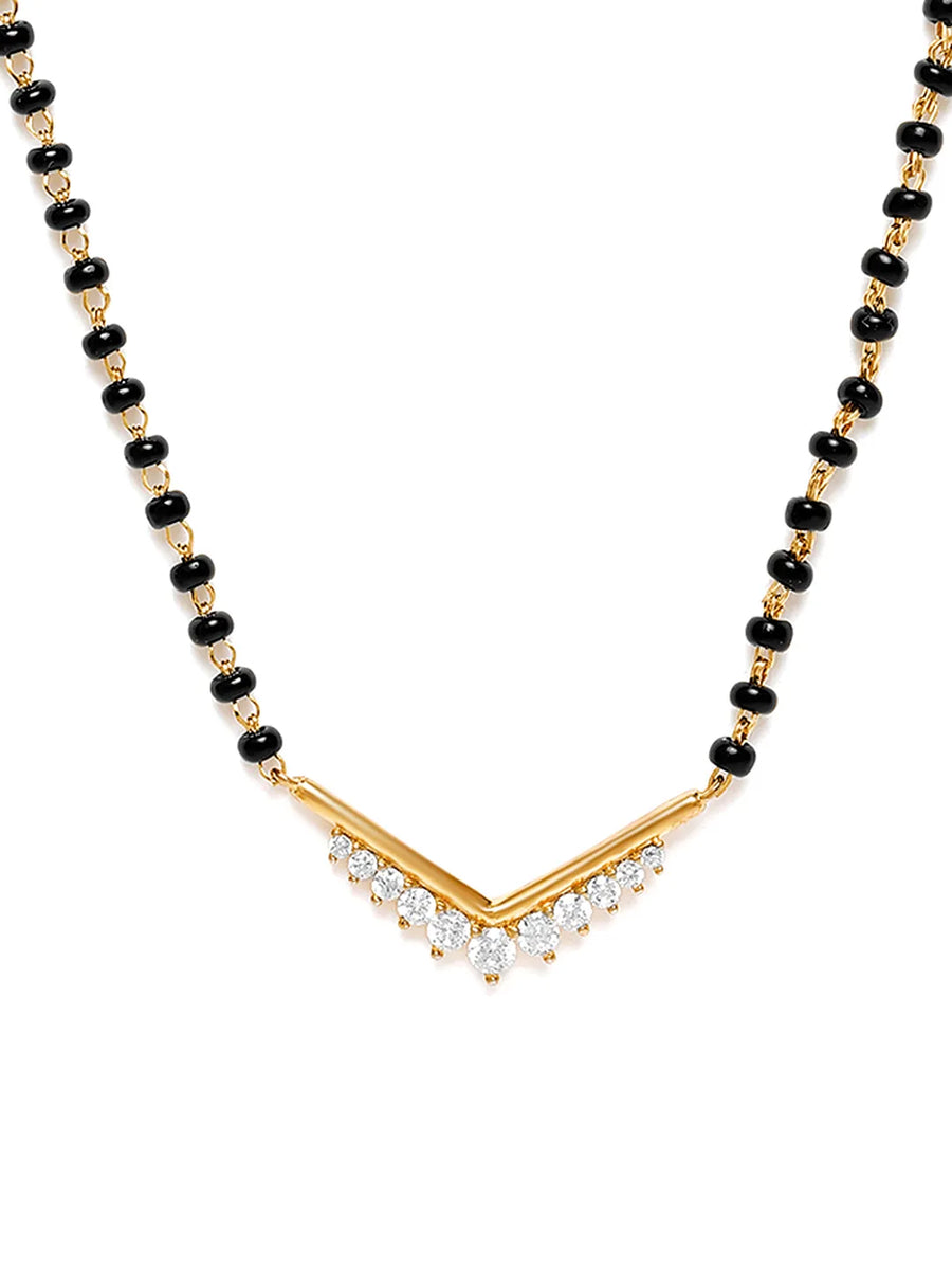 Chic CZ Mangalsutra for Modern Brides