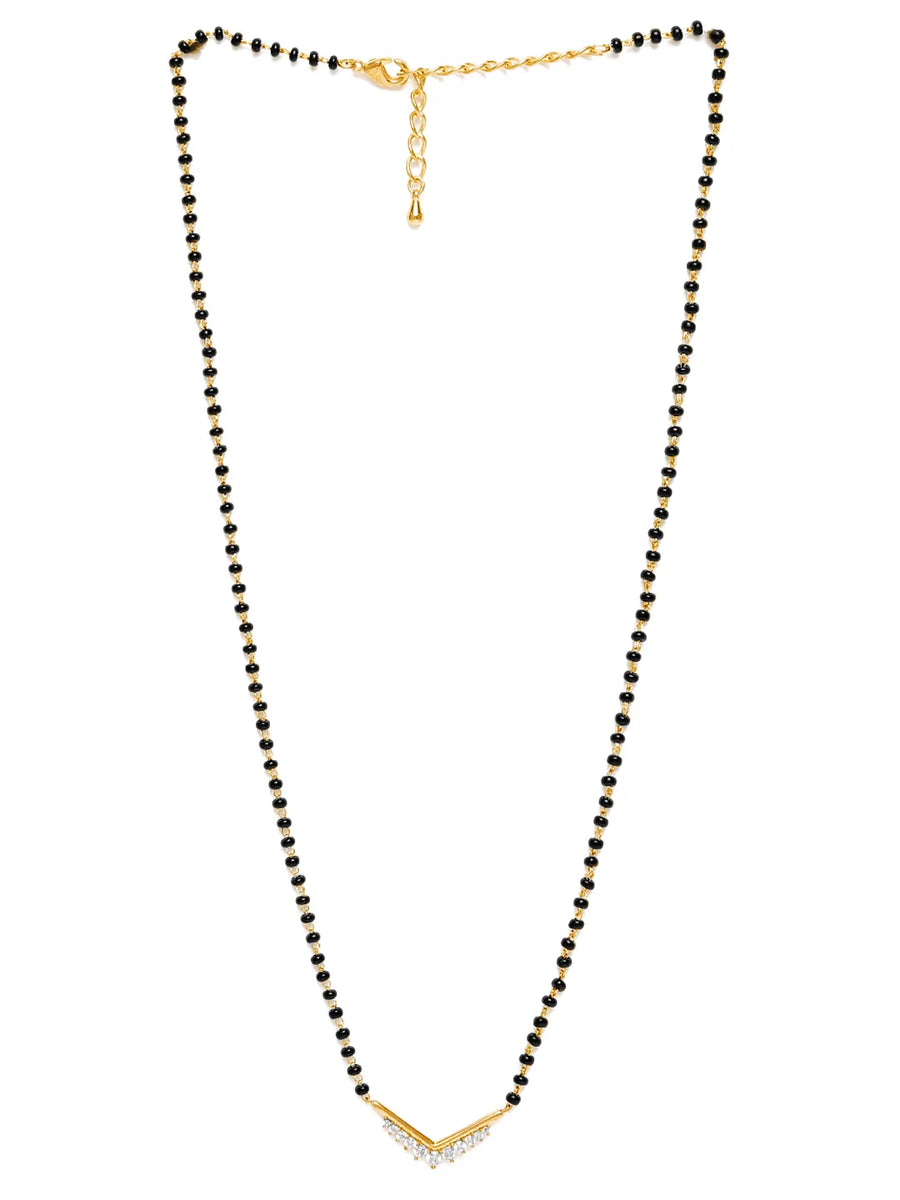 Chic CZ Mangalsutra for Modern Brides