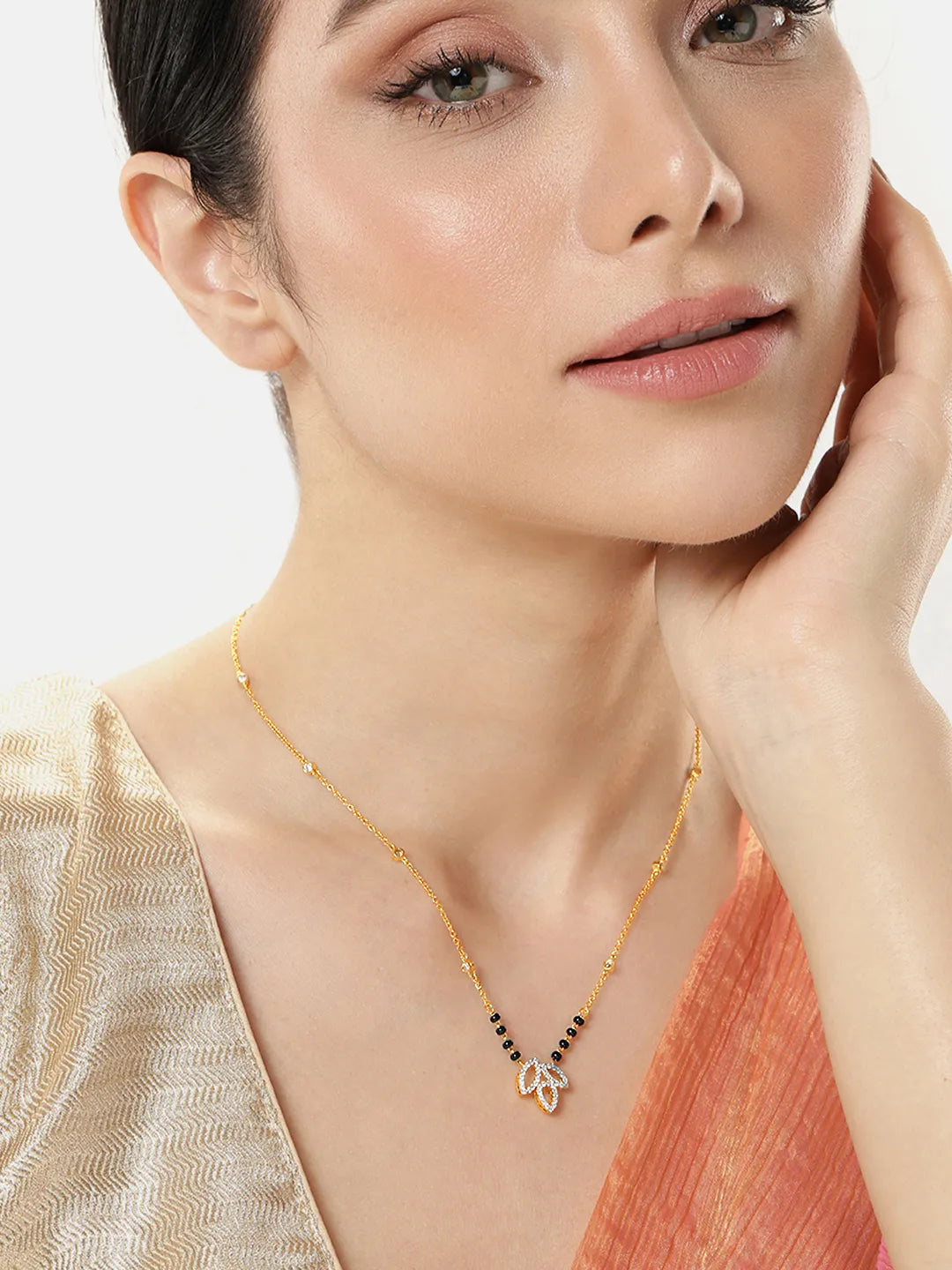 Sparkling CZ Mangalsutra for Brides