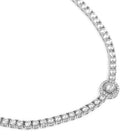 Sparkling CZ Studded Necklace Set