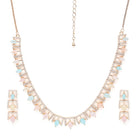 Vibrant Crystal Studded Necklace Set