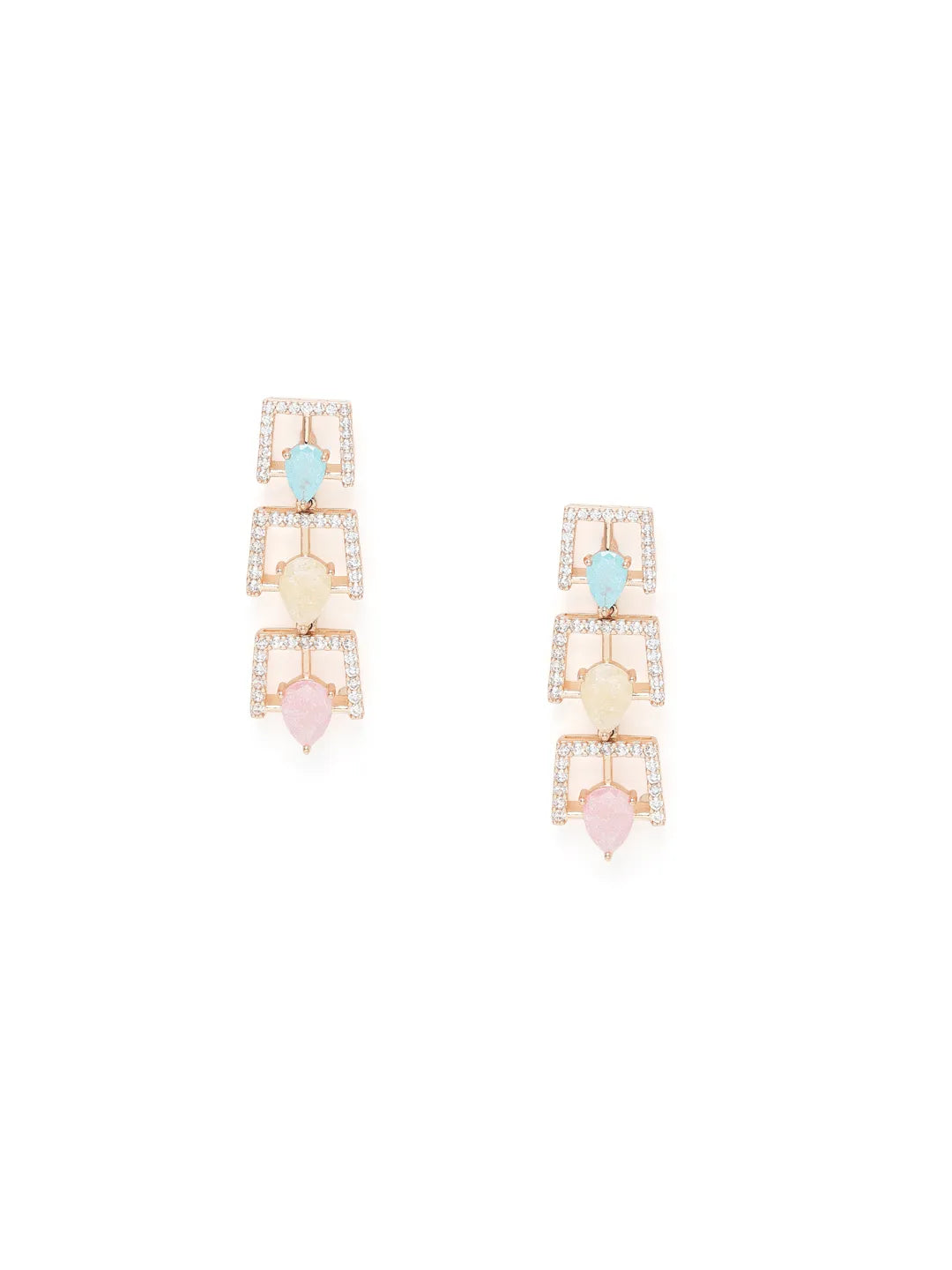 Vibrant Crystal Studded Necklace Set