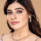Vibrant Crystal Studded Necklace Set
