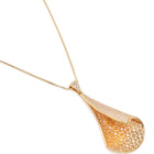 Unique CZ Studded Chain Pendant Set