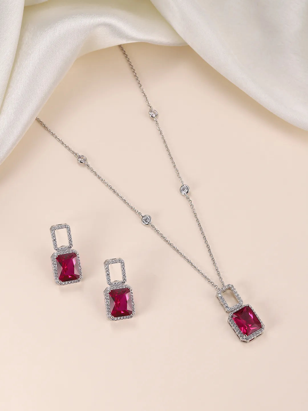 Crystal Pendant Set | Sparkling Fashion Jewellery by Peora