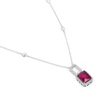 Elegant CZ & Crystal Pendant Set