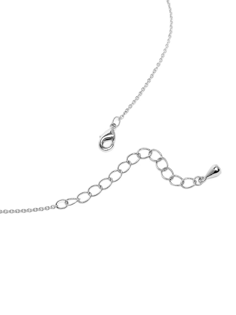 Elegant CZ & Crystal Pendant Set