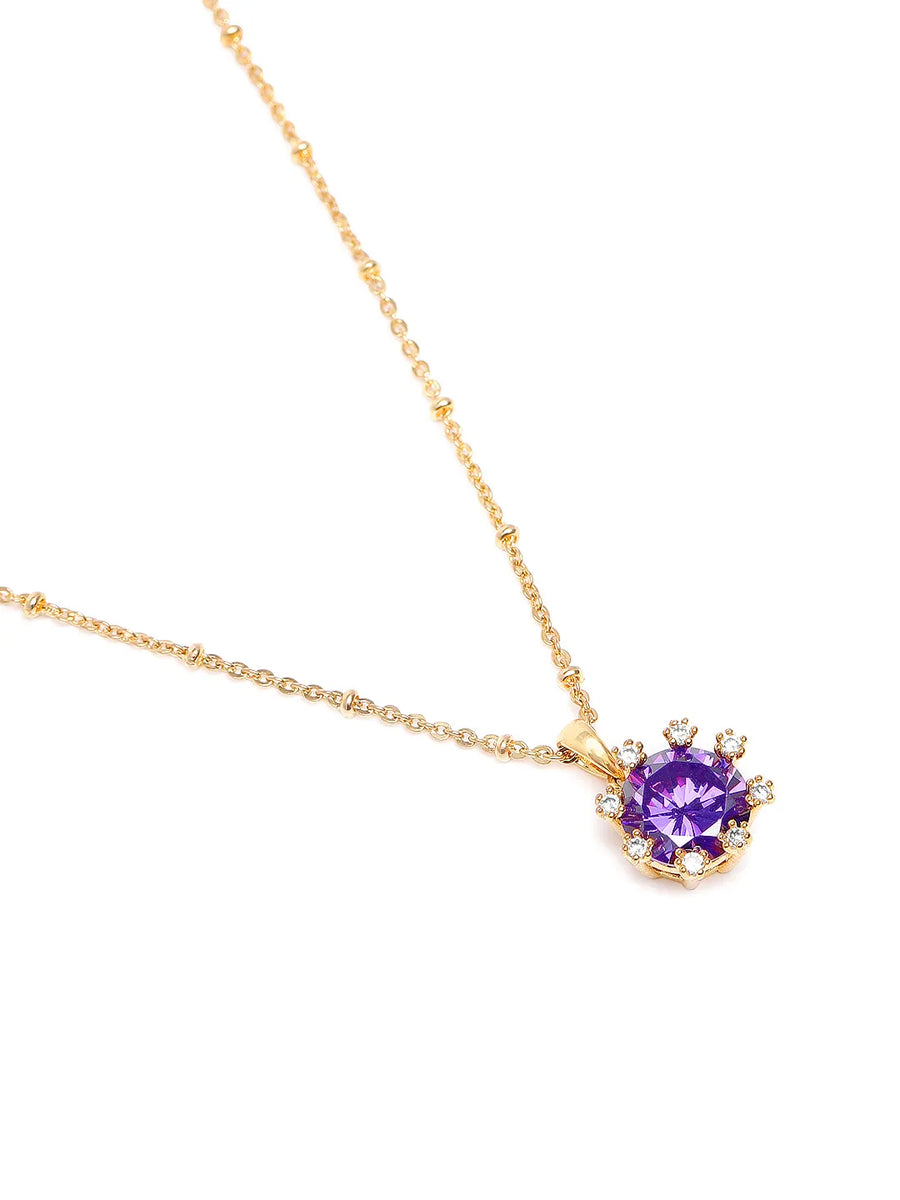 Deluxe CZ & Crystal Pendant Set