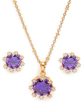 Deluxe CZ & Crystal Pendant Set