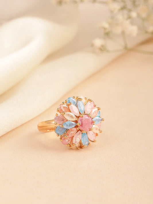 Carnival Bliss Floral Crystal Ring