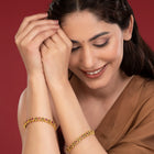 Graceful Bangles in Floral Stone Craft