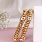 Traditional Temple Floral Accents Bangles