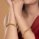 Traditional Temple Floral Accents Bangles