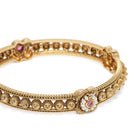 Traditional Temple Floral Accents Bangles