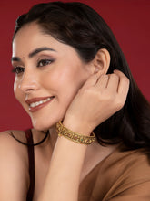 Heritage Kundan-Set Gold Bangle