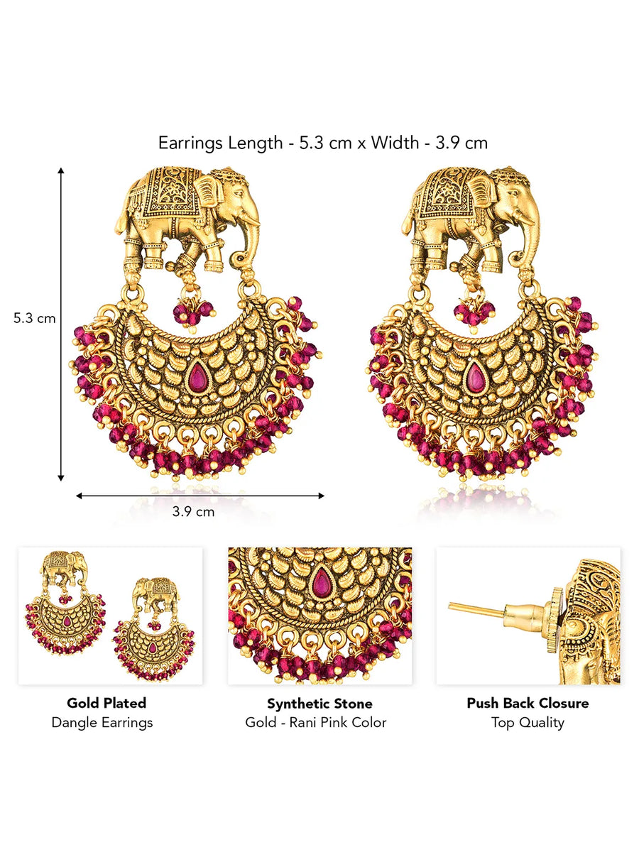 Elephant Drop Earrings – Unique & Stylish | Peora