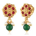 Studded Drop Earrings – Elegant & Sparkling | Peora