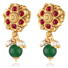 Studded Drop Earrings – Elegant & Sparkling | Peora