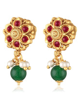 Studded Drop Earrings – Elegant & Sparkling | Peora