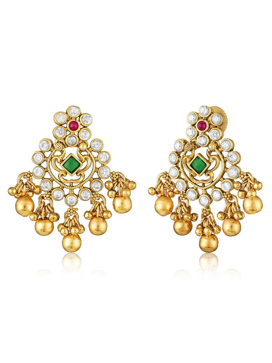 Crystal Dangle Earrings – Sparkling & Elegant | Peora