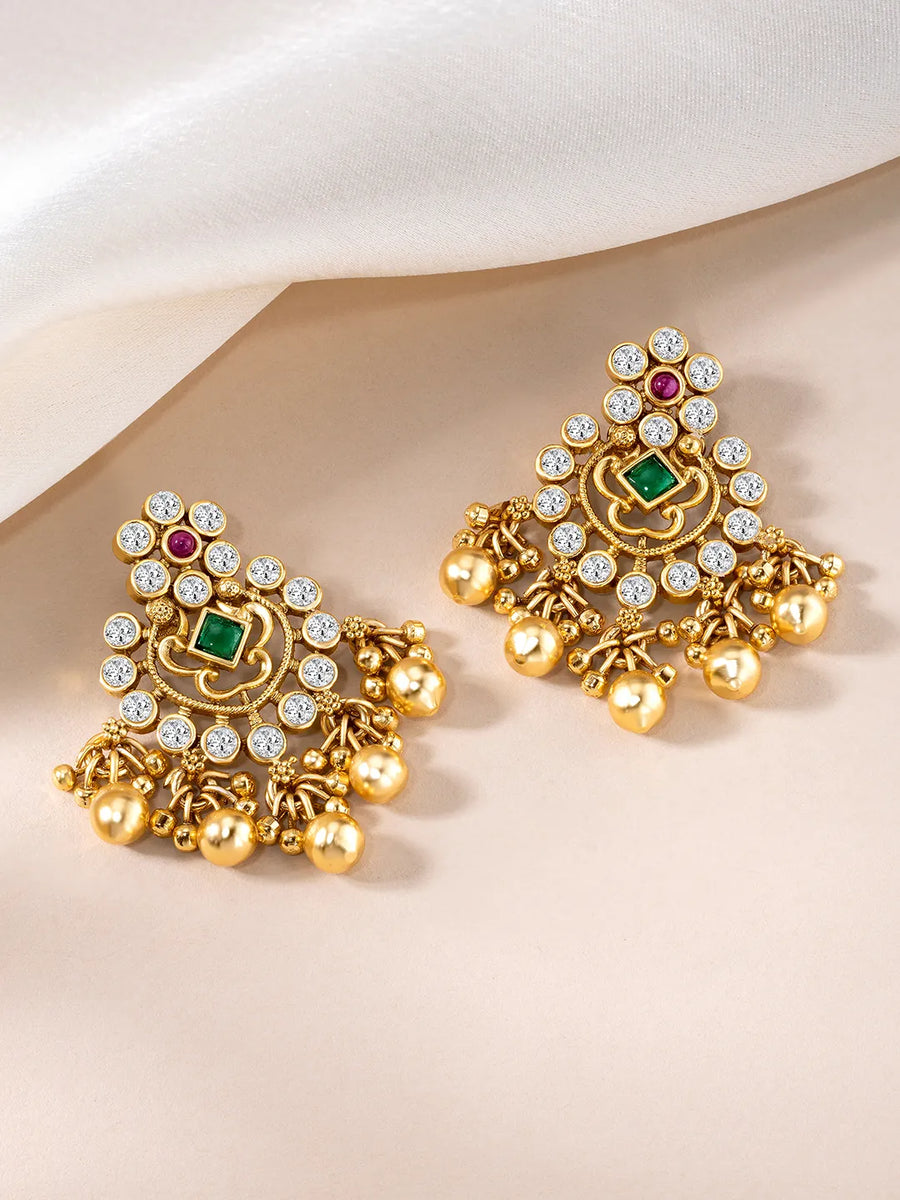 Radiant Crystal Dangle Earrings