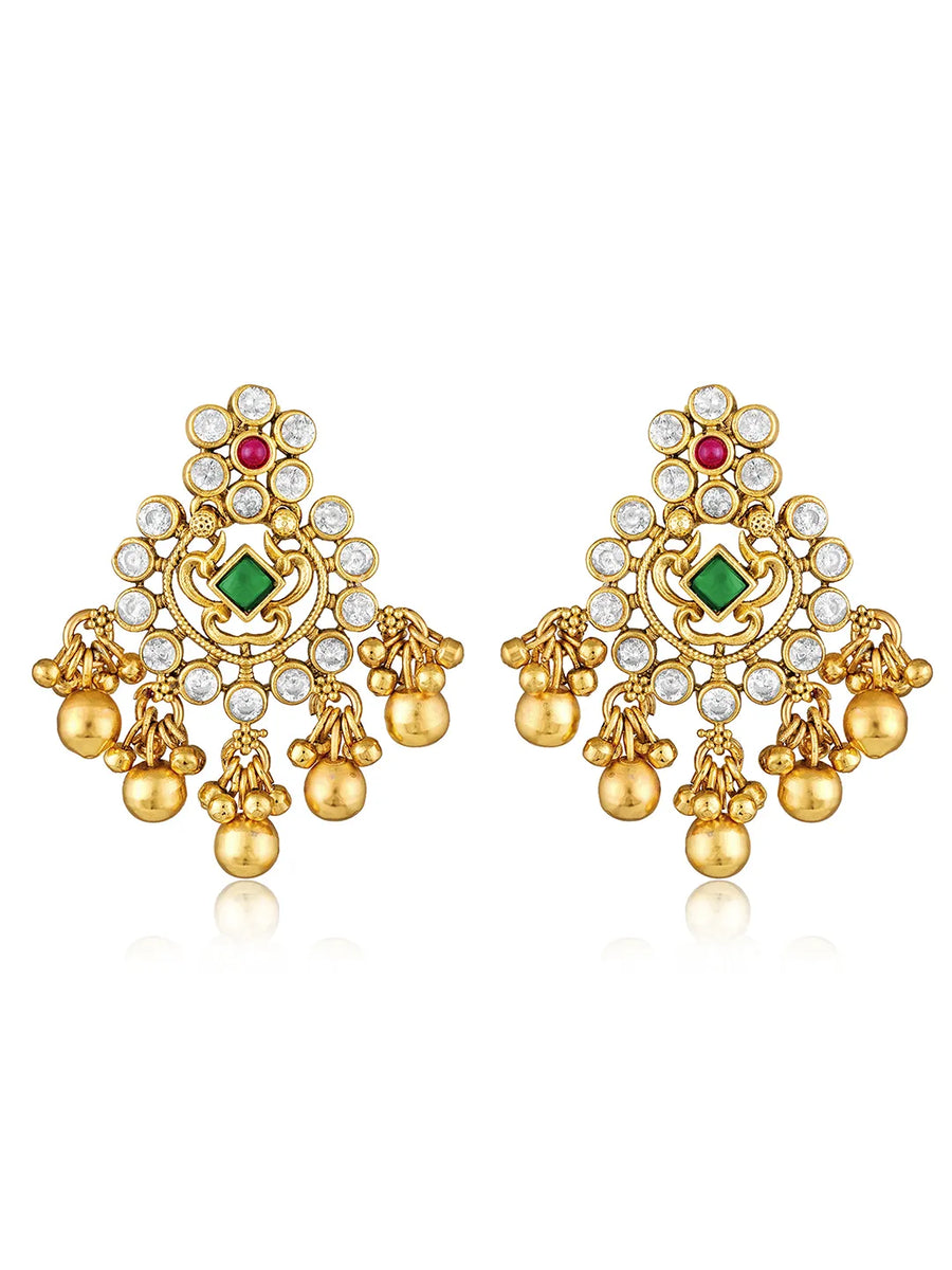 Crystal Dangle Earrings – Sparkling & Elegant | Peora