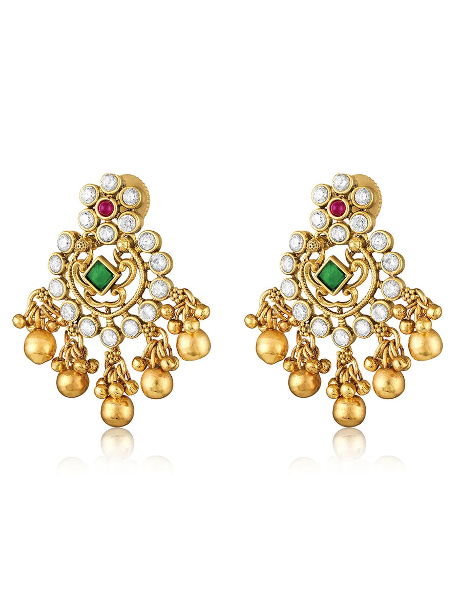 Crystal Dangle Earrings – Sparkling & Elegant | Peora