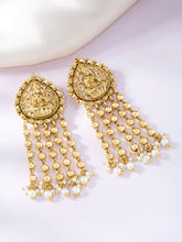 Divine Goddess Laxmi Tassel Earrings