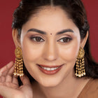 Divine Goddess Laxmi Tassel Earrings