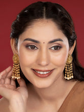 Divine Goddess Laxmi Tassel Earrings