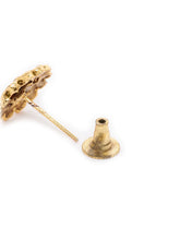 Glam CZ Stud Earrings for Women - White