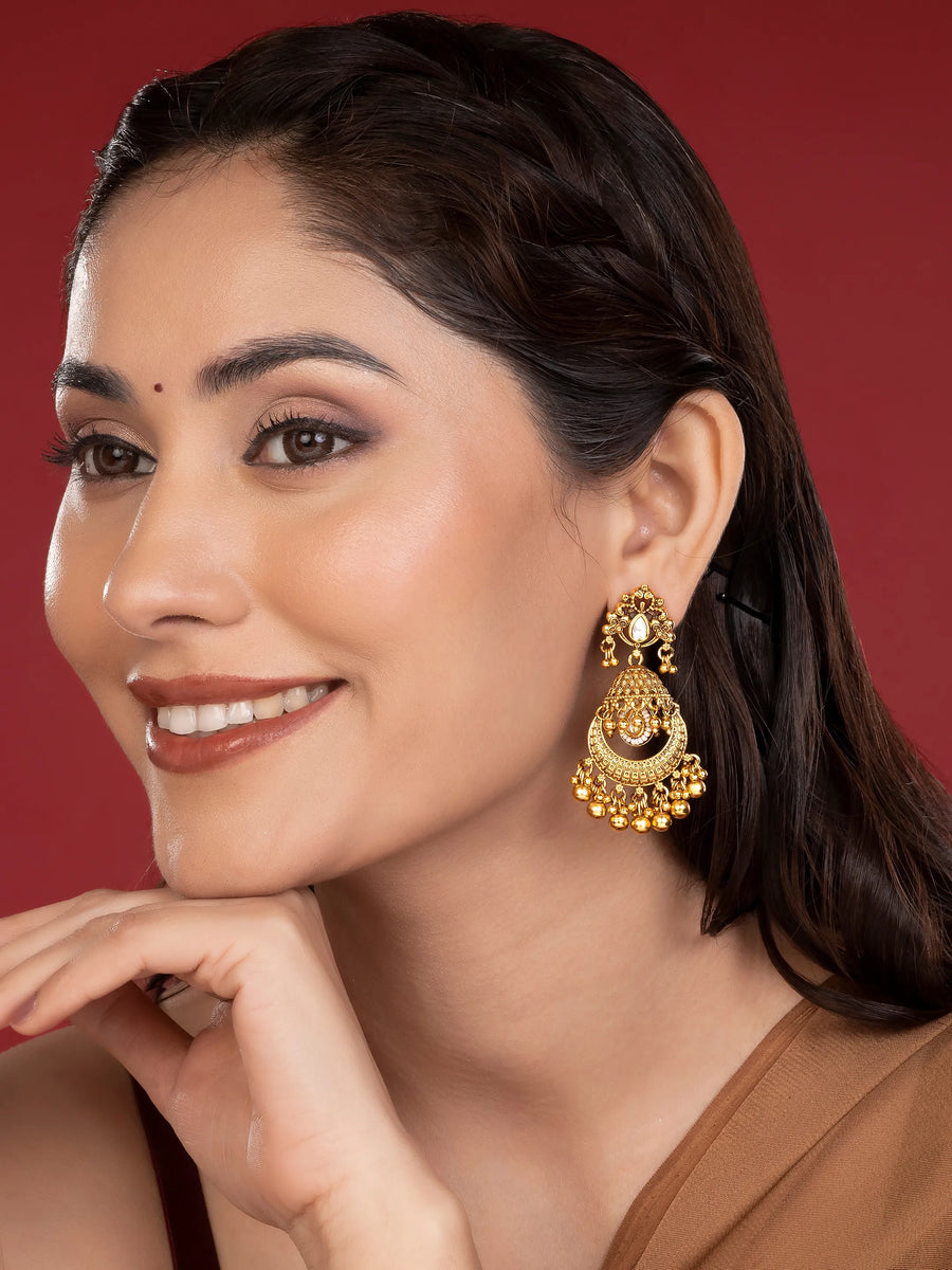 Intricate Traditional Jhumka Earrings