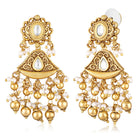 Studded Drop Earrings – Elegant & Sparkling | Peora