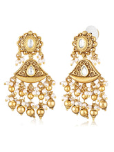 Studded Drop Earrings – Elegant & Sparkling | Peora
