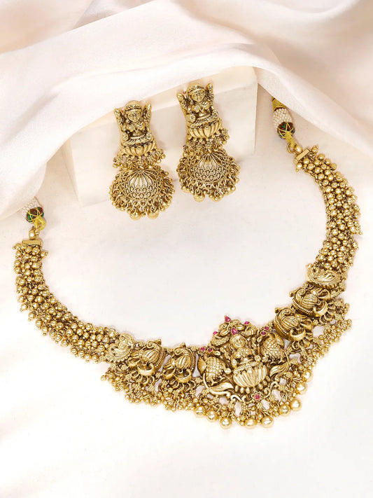 Lamix Adorned Indian Necklace Set