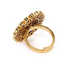 Kundan Floral Accent Ring | Exquisite Fashion Jewellery by Peora