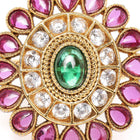 Kundan Floral Accent Ring | Exquisite Fashion Jewellery by Peora