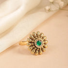 Ancient Grace Floral Finger Ring