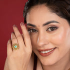 Ancient Grace Floral Finger Ring