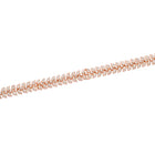 Refined Leaf CZ Studded Rose Gold Belly Chain